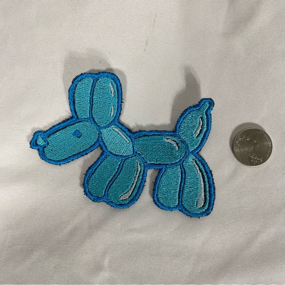 DandyFlowerTrash Clown-Core Artist Made Ballon Puppy Iron On Patch - Picture 2 of 3